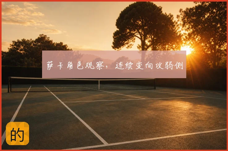 萨卡角色观察，连续变向攻弱侧